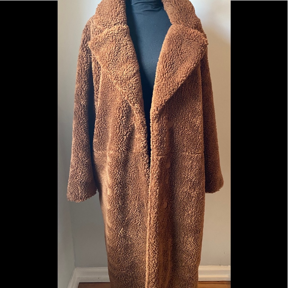 SOLD!!H&M Womens Teddy Coat Size L